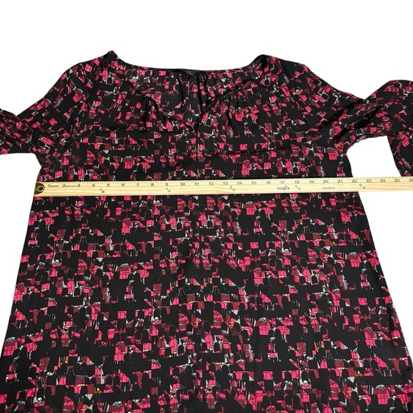 Thakoon For Designation Iconic Print Blouse Size Large Peasant Office Workwear - Picture 14 of 16